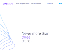 Tablet Screenshot of justads.com